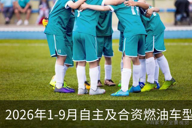 2026年1-9月自主及合资燃油车型销量排行